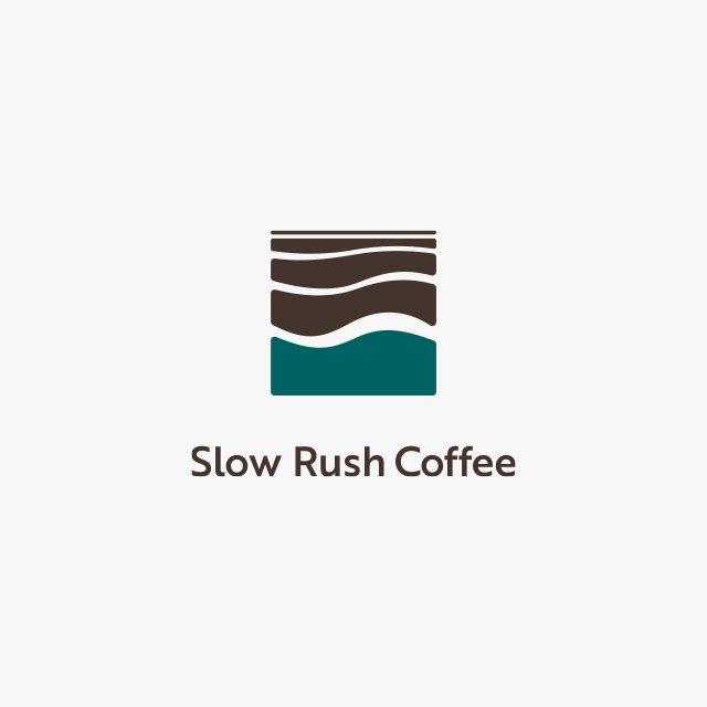 カフェ Slow Rush Coffee のロゴデザイン